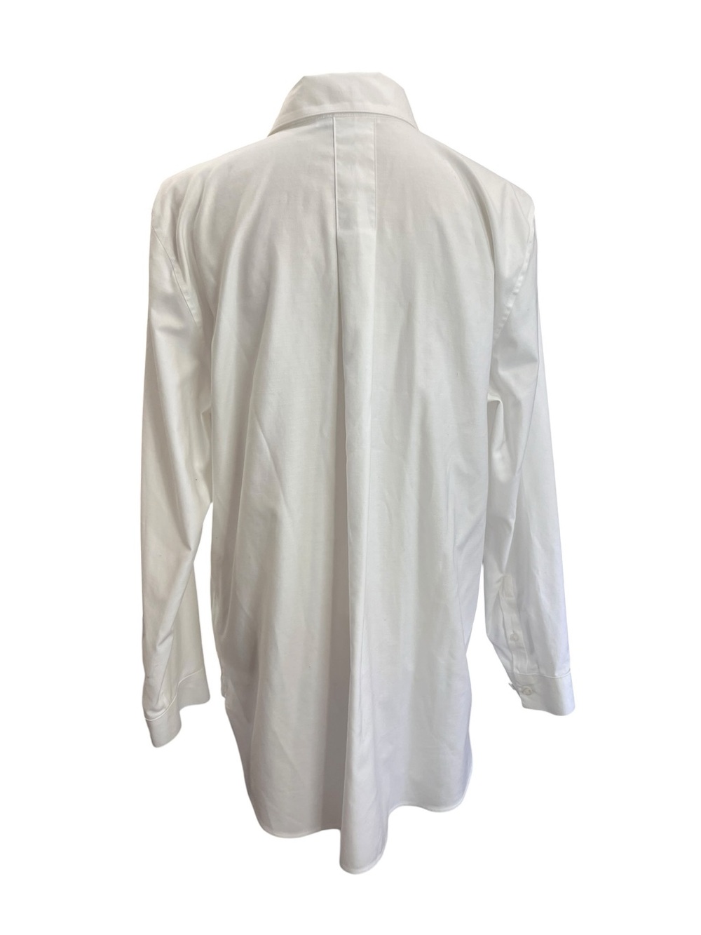 Chico’s Size 2 US 12 White Black Floral Tunic Button Down Stretch Shirt - Picture 8 of 10